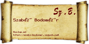 Szabó Bodomér névjegykártya